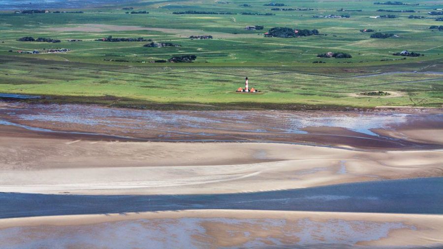 Das schleswig-holsteinische Wattenmeer bei Westerhever. (wag/spot)