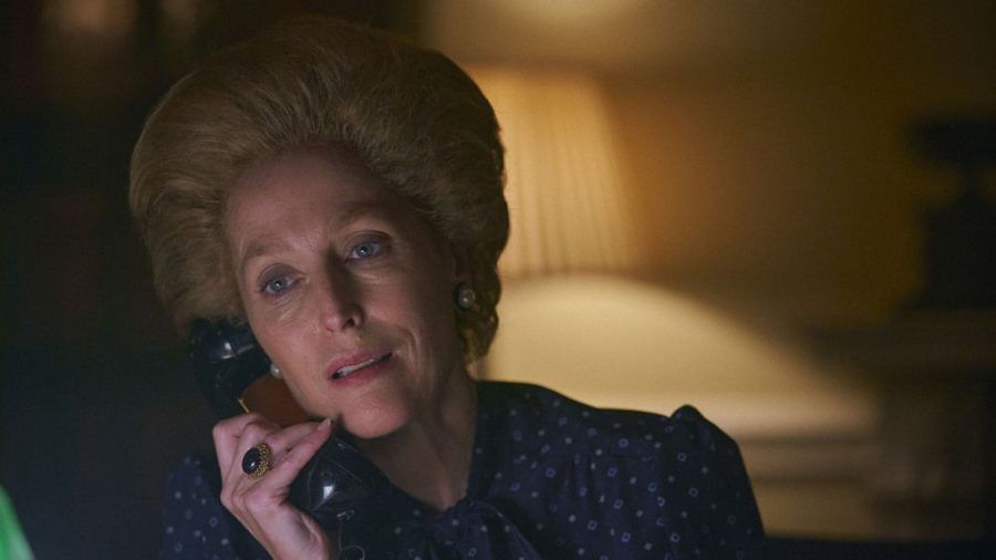 Auch sie ist nominiert: Gillian Anderson als Margaret Thatcher in "The Crown" (wue/spot)