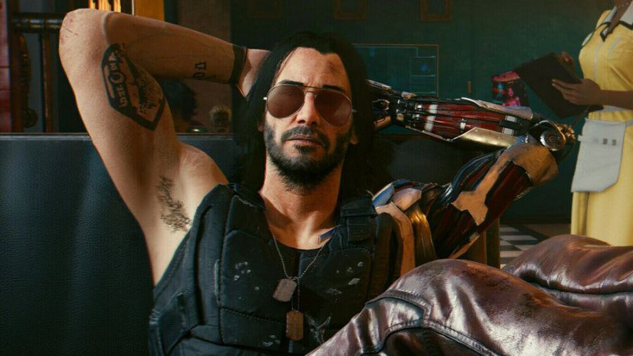 Keanu Reeves als Johnny Silverhand in "Cyberpunk 2077" (wue/spot)