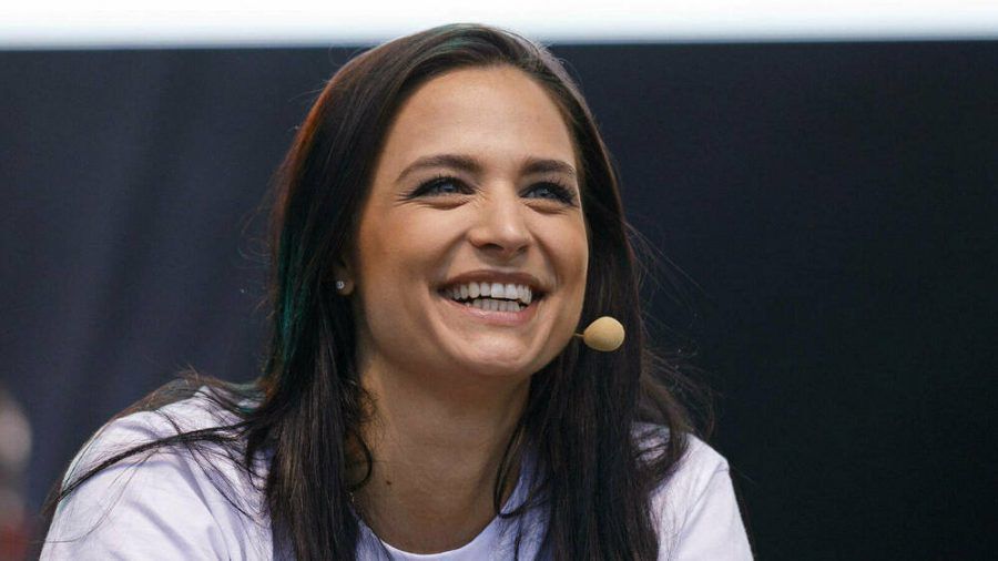 Amira Pocher bei einem Auftritt in Bonn. (hub/spot)
