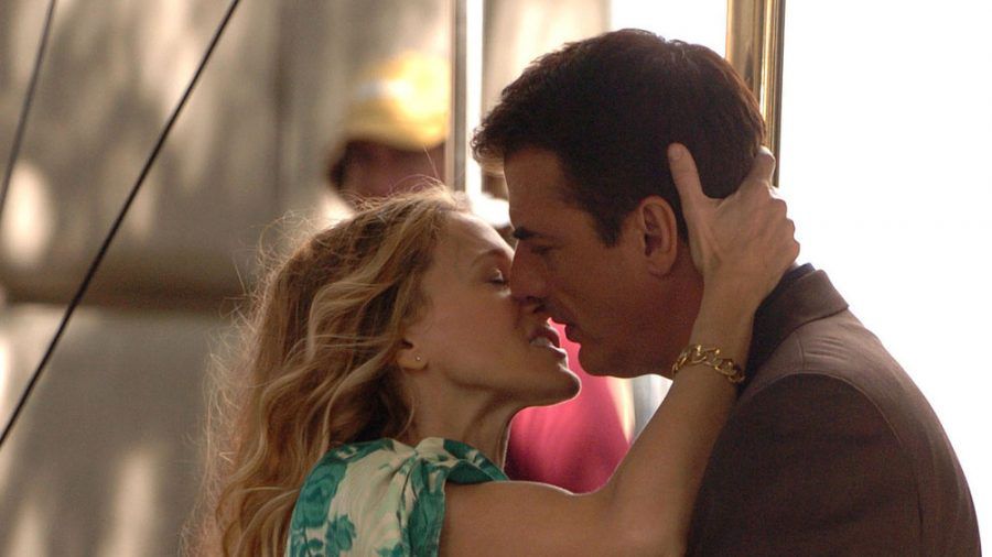 Sarah Jessica Parker und Chris Noth bei den Dreharbeiten zum "Sex and the City"-Film 2007. (hub/spot)