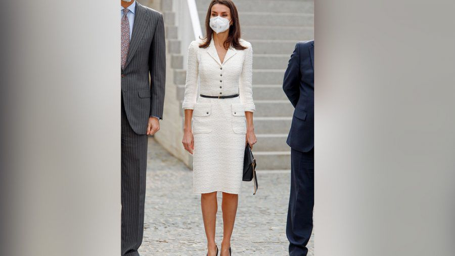 Königin Letizia bei ihrem Glanzauftritt in Weiß. (eee/spot)