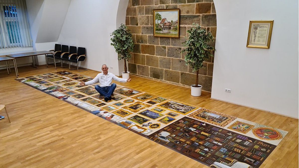 Der Puzzlekönig hat 53.999 Teile zusammen - eins fehlt!