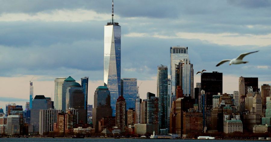 Die Skyline von New York City.