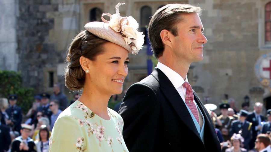 Pippa Middleton und ihr Ehemann James Matthews auf der Hochzeit von Prinz Harry und Herzogin Meghan 2018. (rto/spot)