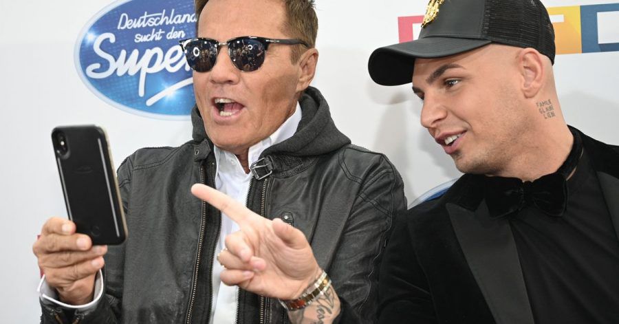 Dieter Bohlen (l) und Pietro Lombardi, Juroren der RTL-Castingshow «Deutschland sucht den Superstar 2019».