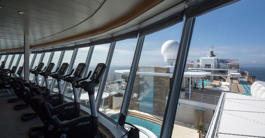 Fitnessstudio auf der «Mein Schiff 1» von Tui Cruises.