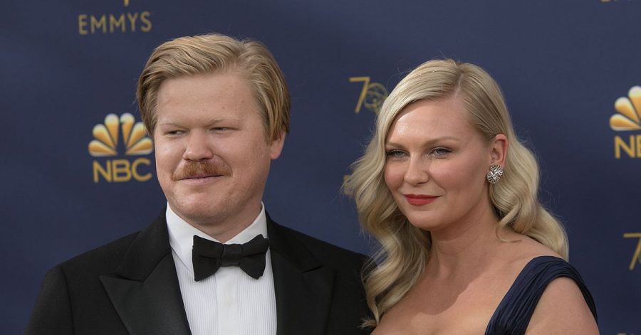 Schauspielerin Kirsten Dunst und Jesse Plemons sind 2018 zu Gast bei den Emmy Awards in Los Angeles.