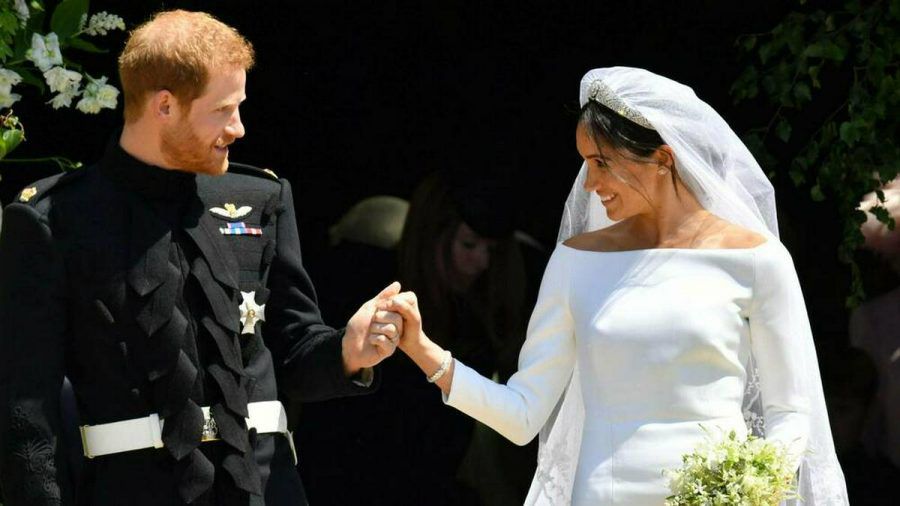 Prinz Harry und Herzogin Meghan bei ihrer offiziellen Hochzeit (hub/spot)