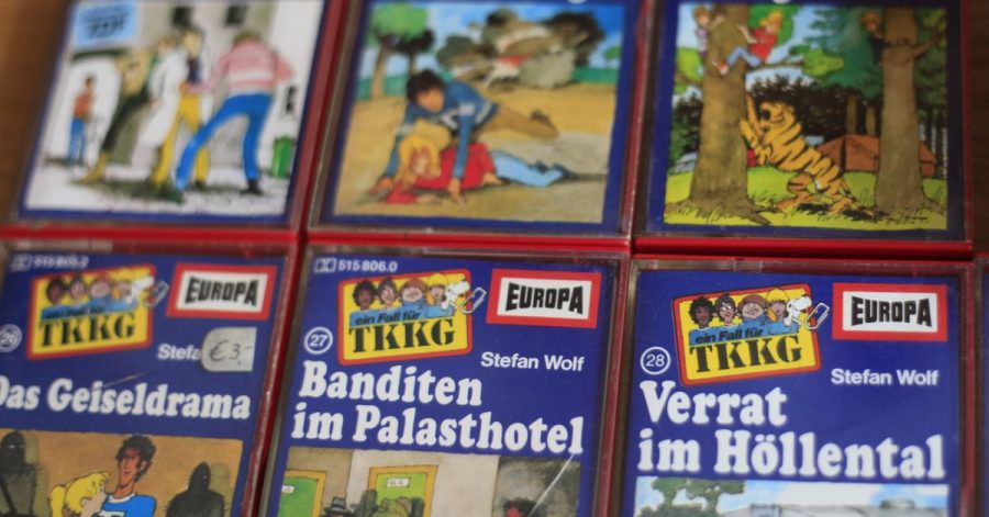 Audiokassetten der Jugend-Hörspielreihe «TKKG».