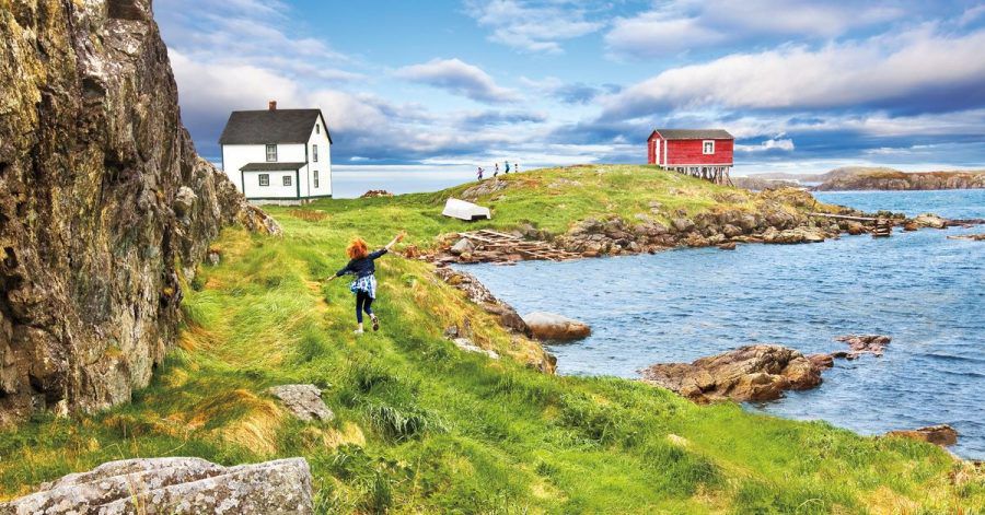 Häuser auf Stelzen und raue Natur: Die Gemeinde Change Islands in Neufundland liegt auf zwei Inseln.