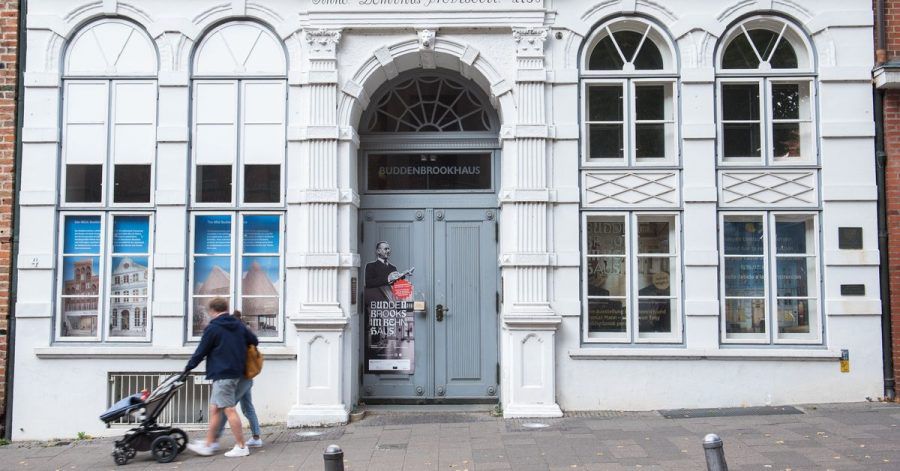 Das Buddenbrookhaus in Lübeck wird renoviert.