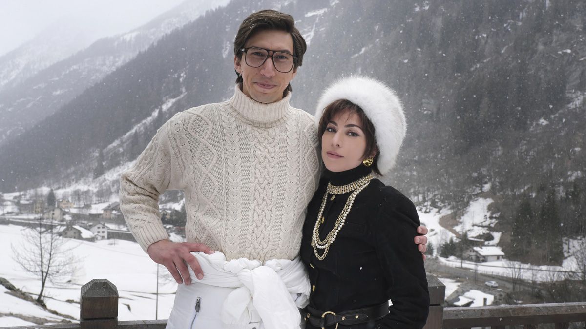 House Of Gucci Erstes Foto Mit Lady Gaga Als Beruchtigte Schwarze Witwe