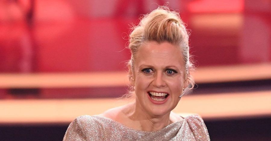 Moderatorin Barbara Schöneberger bei der TV-Spendengala "Ein Herz für Kinder".