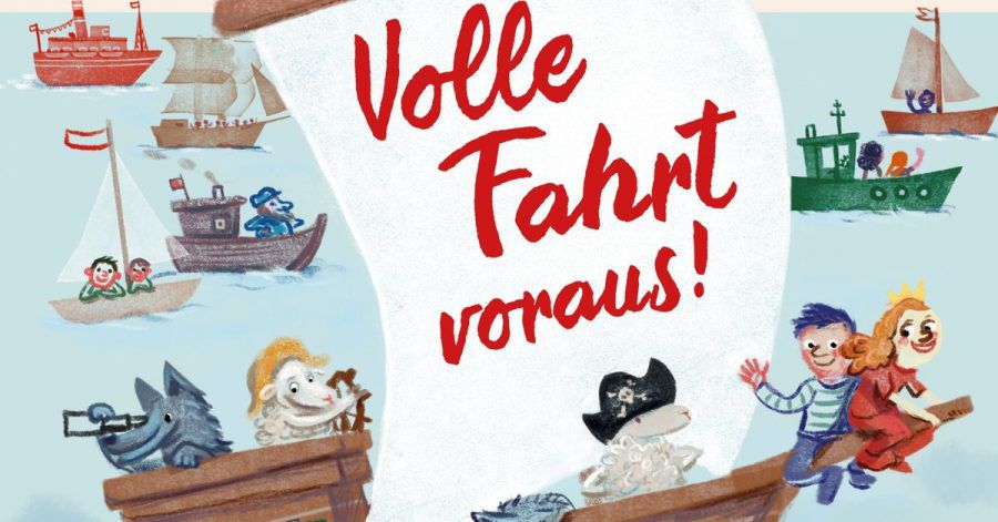 Für das Buch «Volle Fahrt voraus!» haben sich 38 Hamburger Autorinnen und Autoren kleine Geschichten, Gedichte und Lieder rund um Wasser und Strand ausgedacht - passend bebildert von acht Illustratoren aus der Hansestadt.