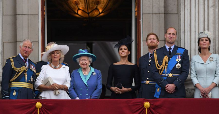 Der britische Königsfamilie (2018).