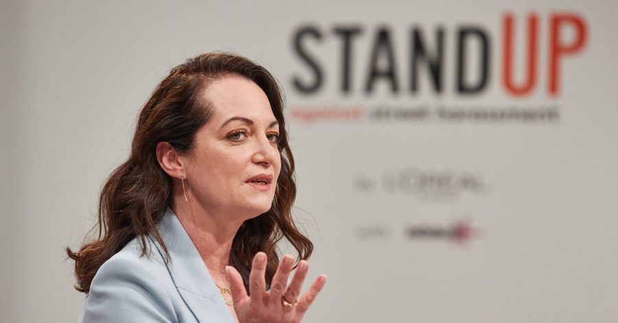 Natalia Wörner engagiert sich für ein Trainingsprogramm gegen Belästigung in der Öffentlichkeit.