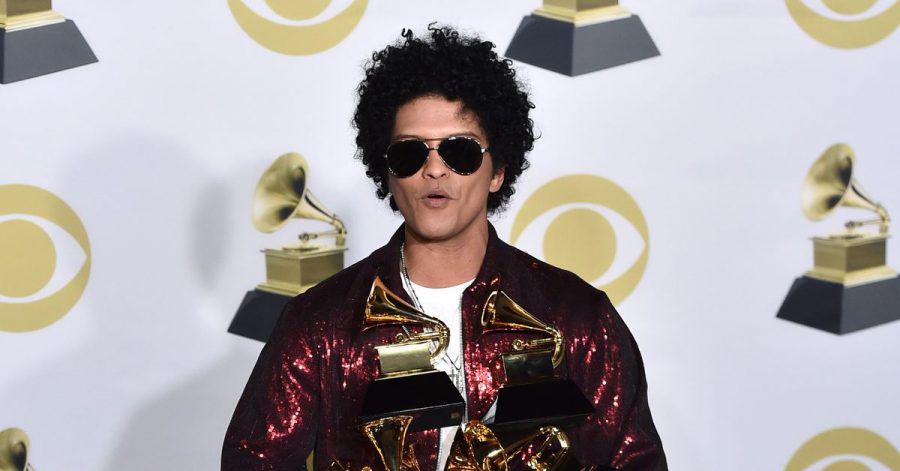 Bruno Mars bei der Grammy-Verleihung 2018.