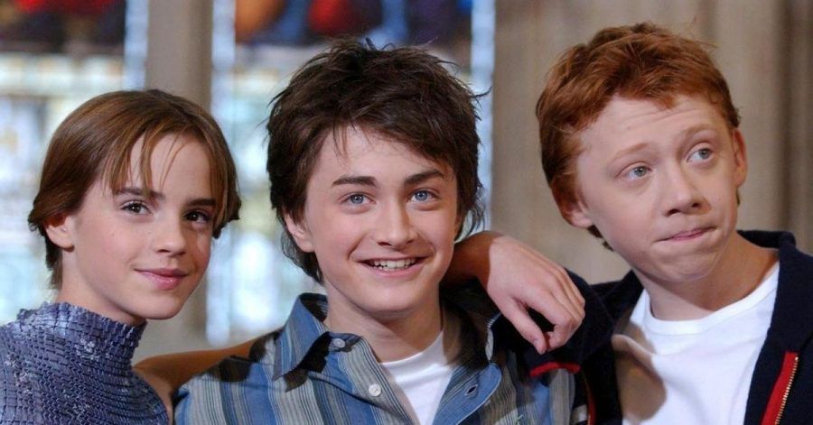 Emma Watson (l-r), Daniel Radcliffe und Rupert Grint bei einem Fototermin für «Harry Potter und die Kammer des Schreckens».