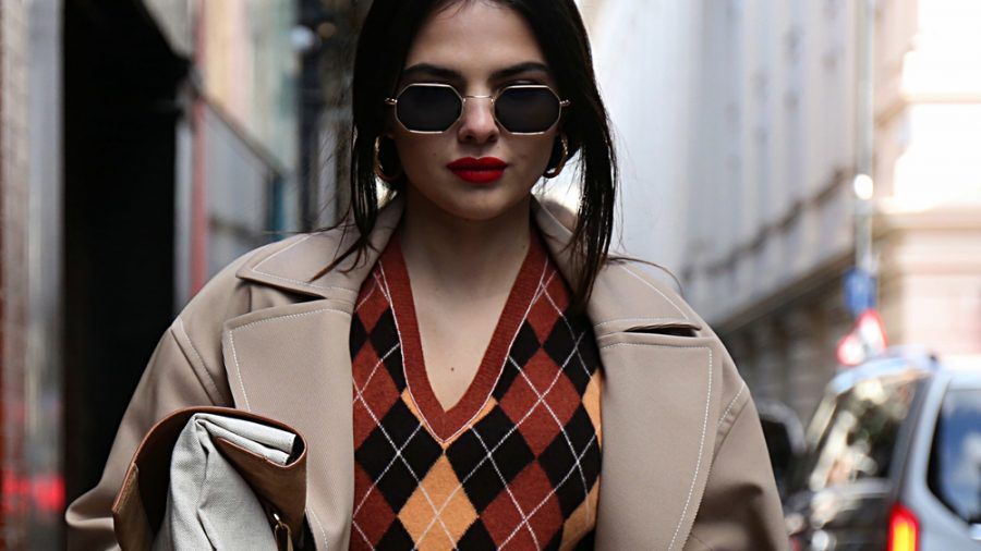 Model Doina Ciobanu im Rahmen der London Fashion Week. (cos/spot)
