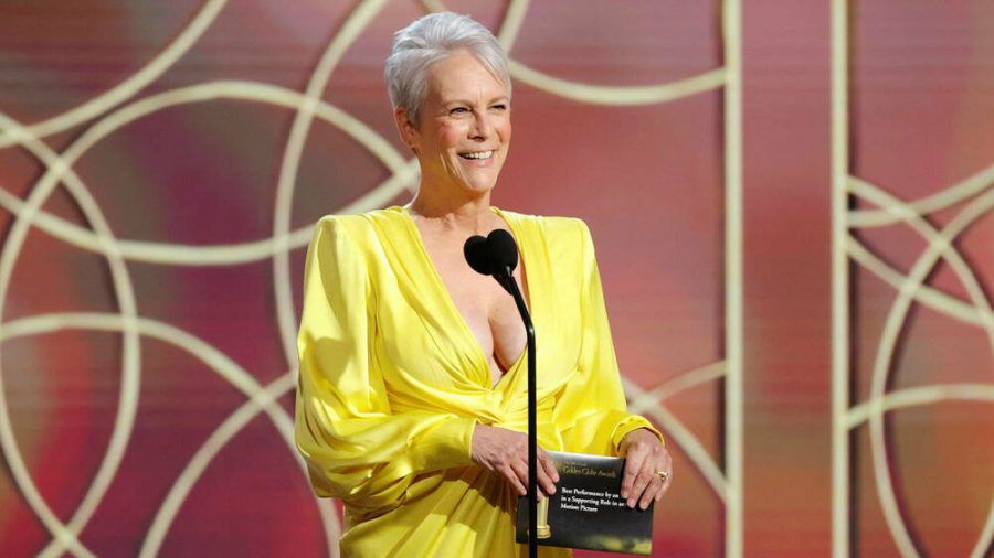 Eine strahlende Jamie Lee Curtis bei der Golden-Globes-Verleihung 2021. (cos/spot)