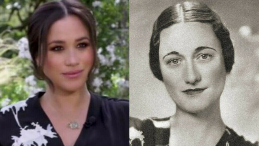 War Herzogin Meghans (l.) Interview-Look von Wallis Simpson - hier im Jahr 1936 - inspiriert? (ili/spot)