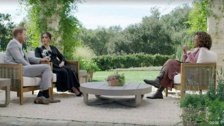 Prinz Harry und Herzogin Meghan bei ihrem Oprah-Interview (hub/spot)