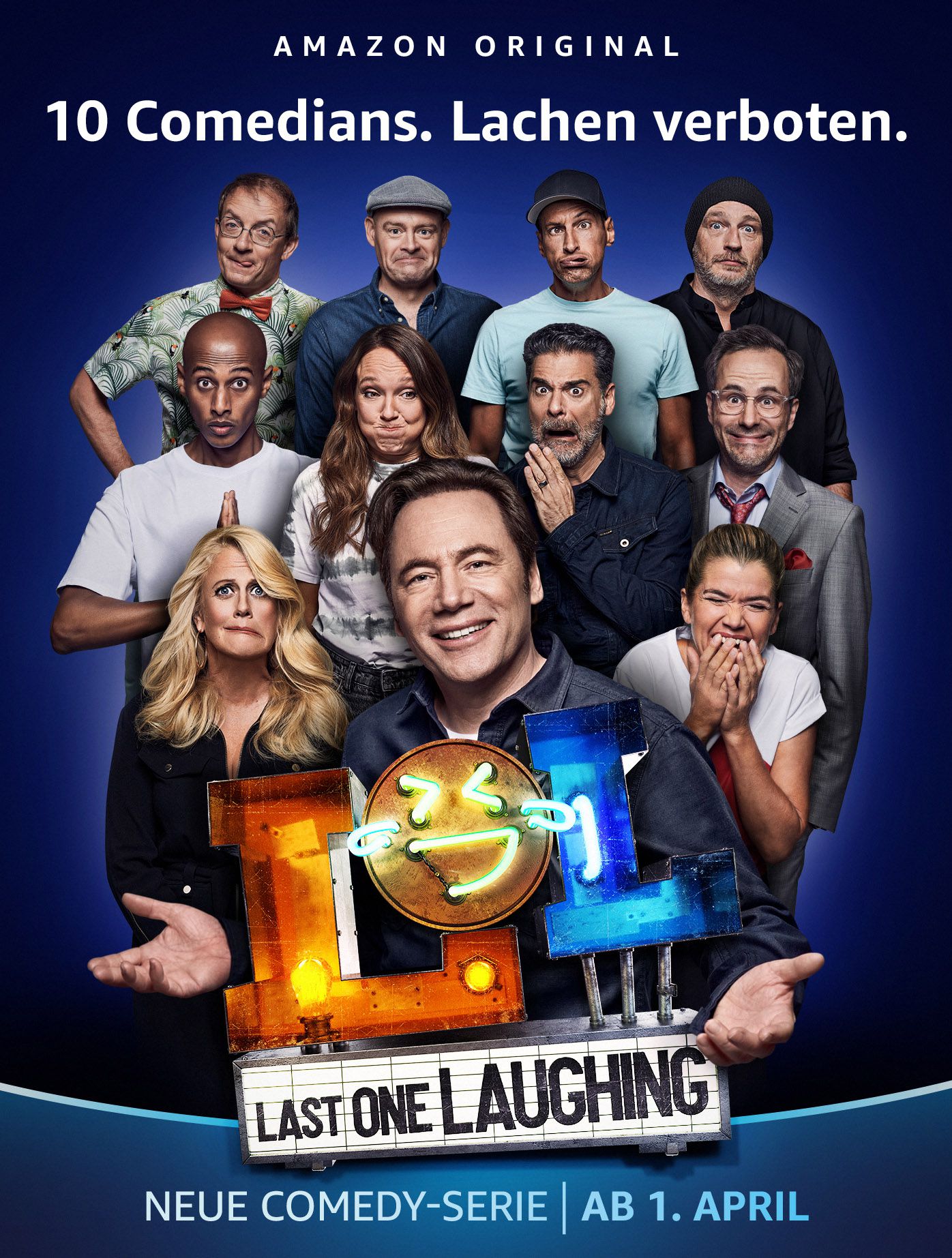 Michael Bully Herbig und 10 Stars in "Last One Laughing": Wer lacht fliegt raus