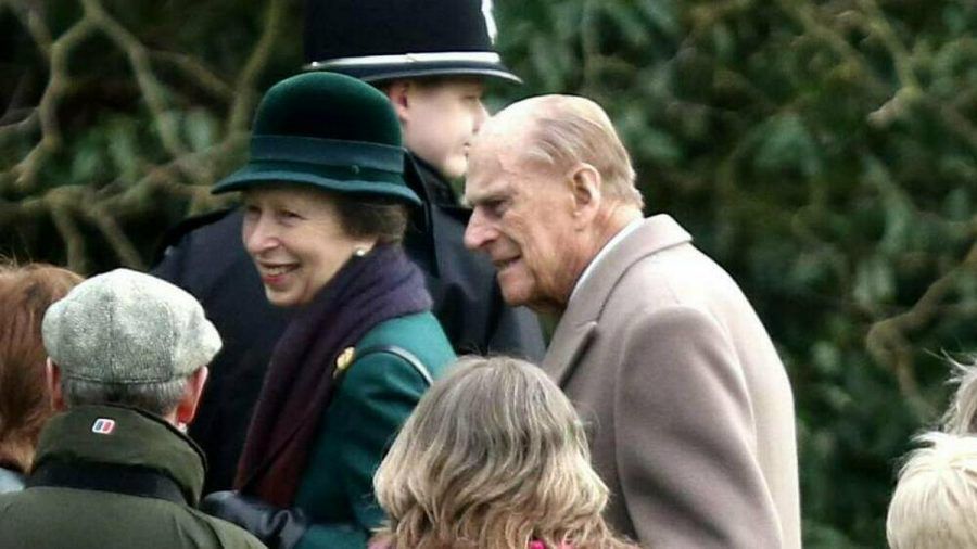 Prinzessin Anne und Prinz Philip im Dezember 2017 in Sandringham. (cos/spot)