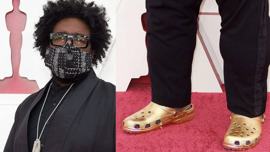 Questlove setzte auf dem roten Teppich auf goldene Crocs. (jom/spot)