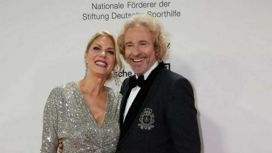 Karina Mroß und Thomas Gottschalk bei einem Event 2020. (tae/spot)