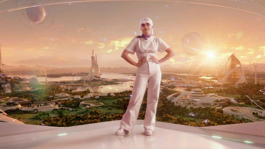 Maisie Williams verwandelt sich für eine neue Werbekampagne in ihren "Avatar-Zwilling". (jru/spot)