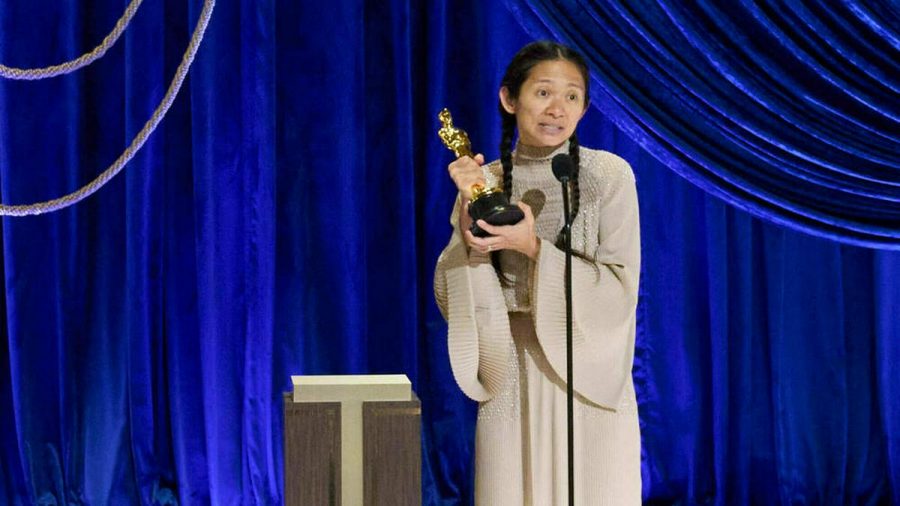 Chloé Zhao bei den Oscars 2021. (wue/spot)