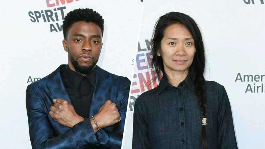 Sie dürften die größten Chancen auf einen Oscar haben: Der 2020 verstorbene Chadwick Boseman und Regisseurin Chloé Zhao. (stk/spot)
