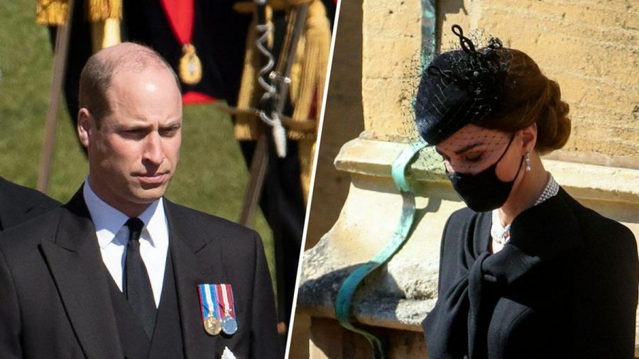 Prinz William und Herzogin Kate verabschiedeten sich am Samstag von Prinz Philip. (wag/spot)