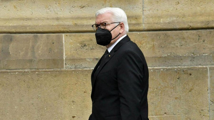 Bundespräsident Frank-Walter Steinmeier am 18. April in Berlin (wue/spot)