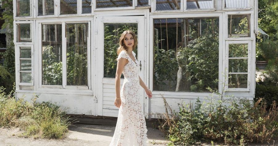 Wild und zart: Hochzeitskleider im Boho-Stil sind weiter angesagt - hier ein Beispiel von kisui Berlin (Preis auf Anfrage).