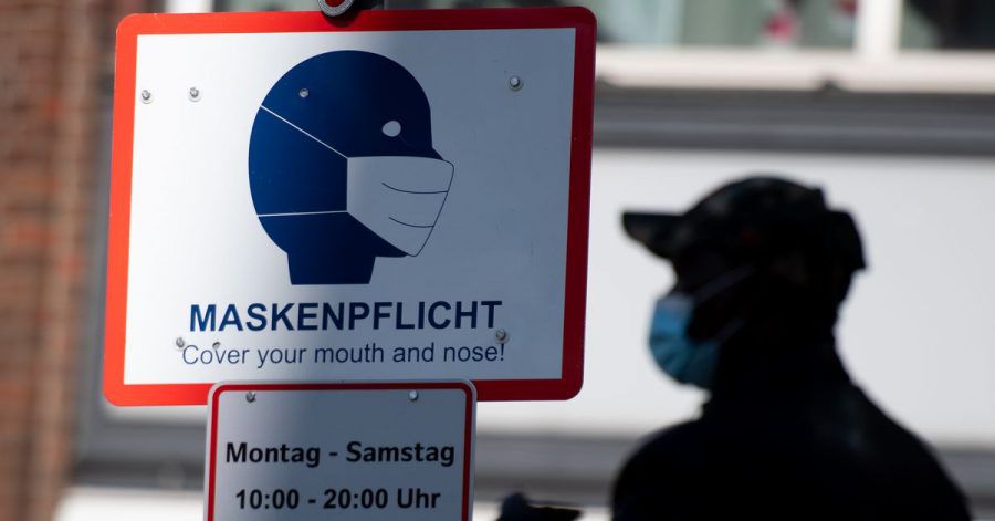 In vielen Innenstädten herrscht «Maskenpflicht» - die Corona-Fallzahlen sind feiertagsbedingt rückläufig.