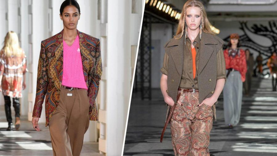 Hose mit Weitblick: Die Designer präsentierten auf der Mailänder Fashion Week Marlenehosen mit aufregenden Stylings (kms/spot)