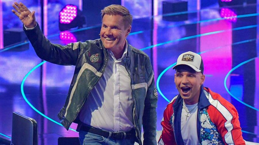 Pietro Lombardi (r.) steht weiterhin zu Dieter Bohlen. (wue/spot)