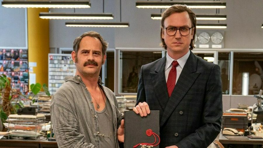 Moritz Bleibtreu (li.) und Lars Eidinger spielen die Hauptrollen in "Faking Hitler". (tae/spot)