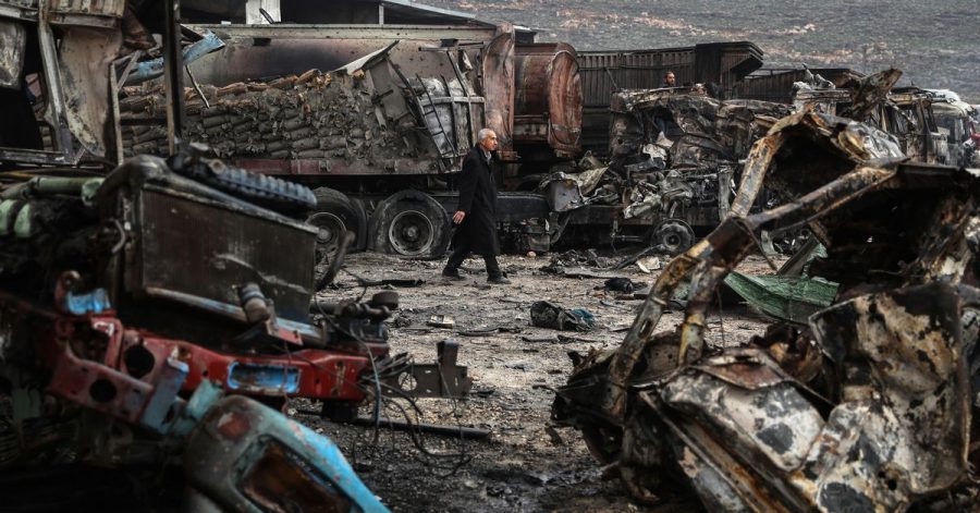 Zerstörung nach einem Luftangriff im syrischen Gebiet Idlib. (Symbolbild)