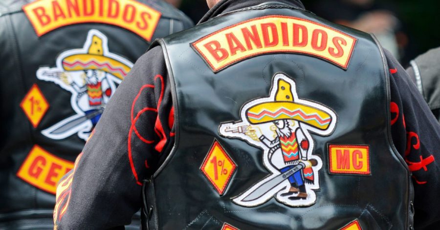Mitglieder des Motorradclubs «Bandidos» in ihren berühmt-berüchtigten Kutten.