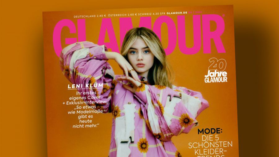 Glamour pur: Leni Klum erstmals als Solo-Covergirl