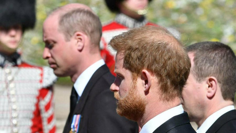 Die Brüder Prinz William (li.) und Prinz Harry sind zuletzt auf der Beerdigung von Prinz Philip im April aufeinander getroffen. (jru/spot)