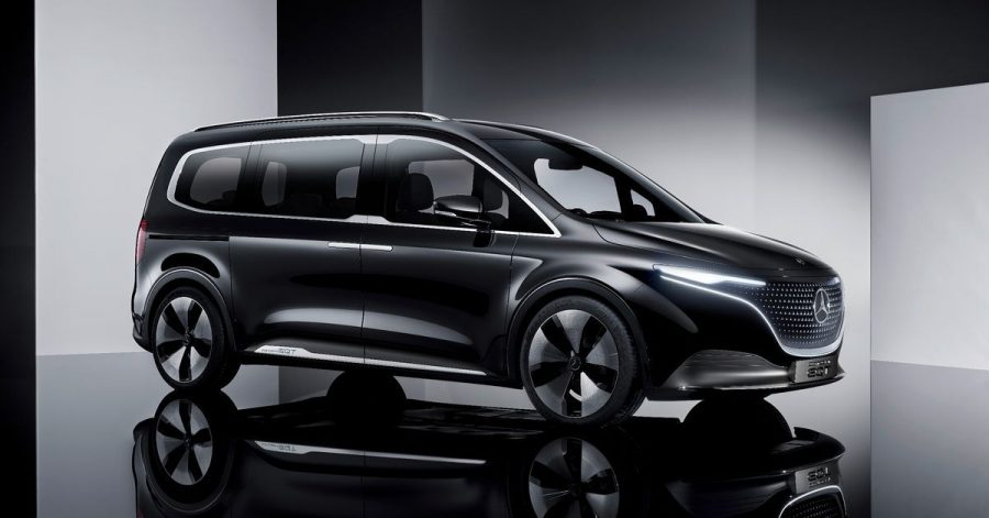 Elektrische Familienkutsche: Mit dem EQT will Mercedes Ende 2022 auf den Markt kommen.