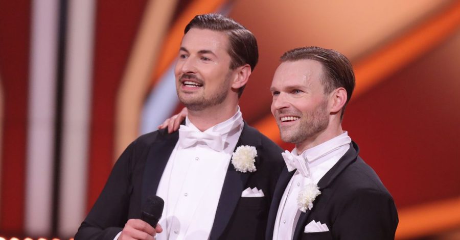 Nicolas Puschmann (l) und Profitänzer Vadim Garbuzov müssen die RTL-Tanzshow "Let's Dance" verlassen.