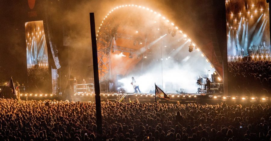 Menschenmassen beim Roskilde Festival 2018.