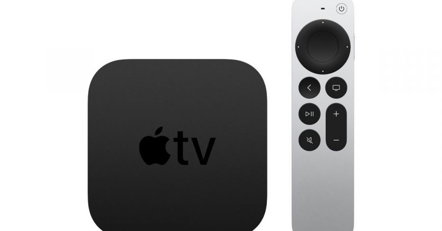 Apple TV 4K in der sechsten Generation: An der schwarzen Box ändert sich optisch nichts, dafür ist die Fernbedienung neu.
