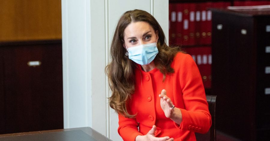 Herzogin Kate beim Besuch des Archivs in der National Portrait Gallery in London.